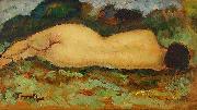 Nicolae Tonitza Nud intins oil on canvas